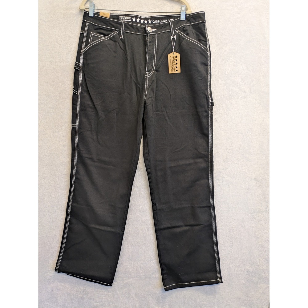 Five Star General California Carpenter Relaxed Fit Black Denim Jeans Pants 15/32